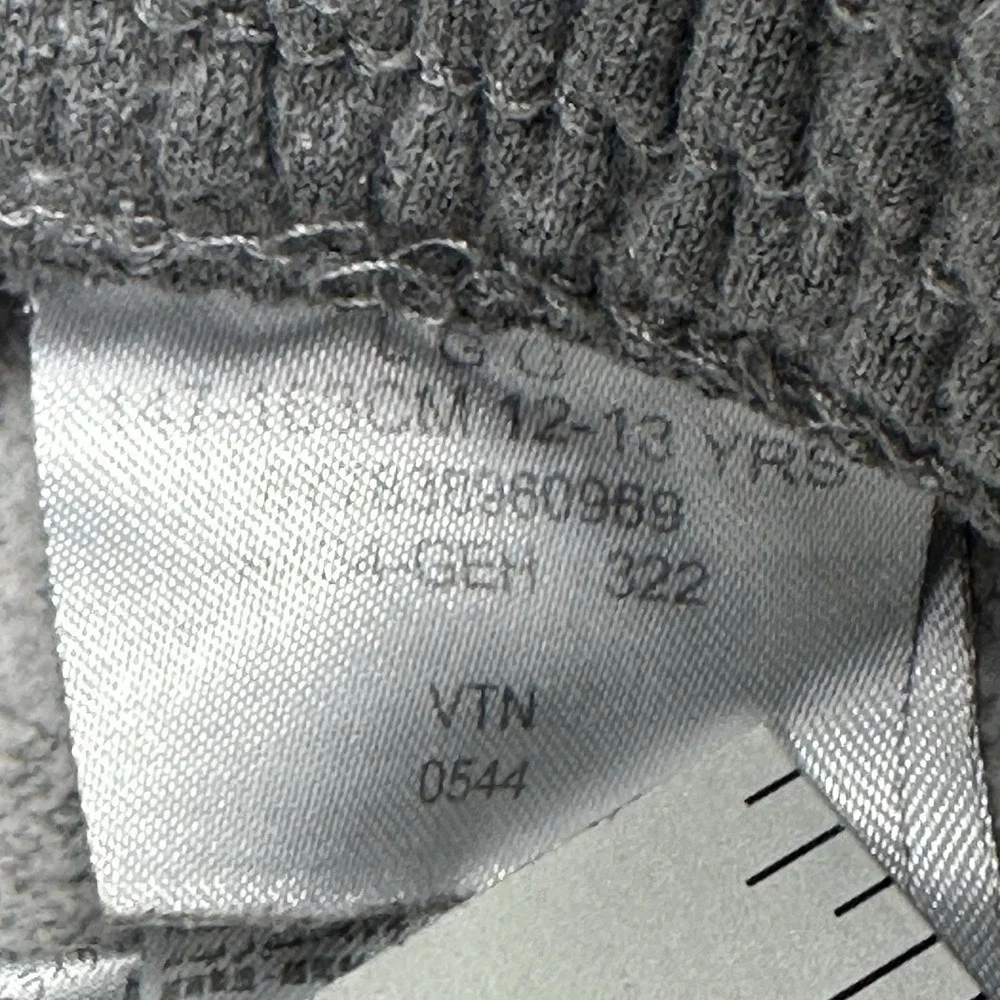 Nike Air Jordan Youth Large (12-13 Yrs) Gray Jumpman Logo Jogger Sweatpants A434